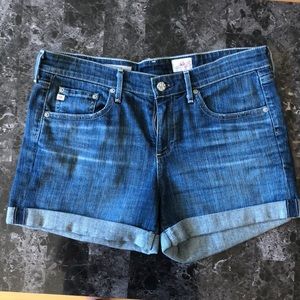 AG “ex boyfriend cuffed shorts”